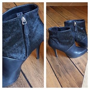 COPY - Stiletto Booties with Faux Cow Hide Upper/…